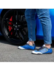 Blaue weiße Sparco Sneakers Orange