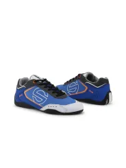 Sparco blaue weiße Rennschuhe