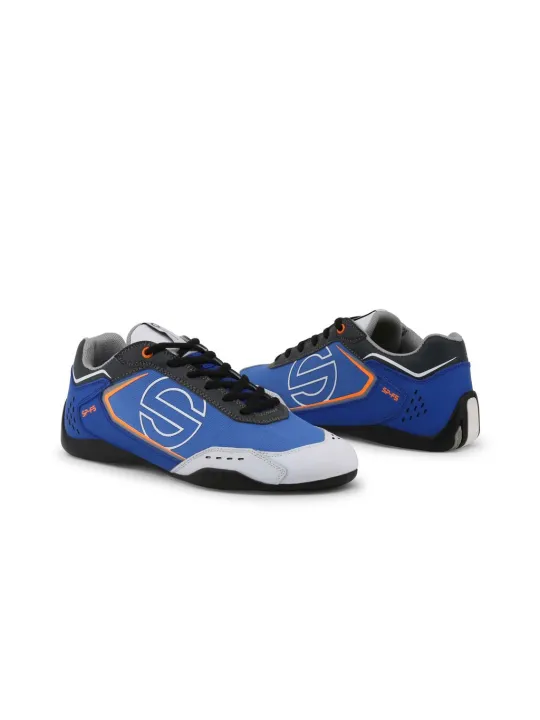 Sparco blaue weiße Rennschuhe