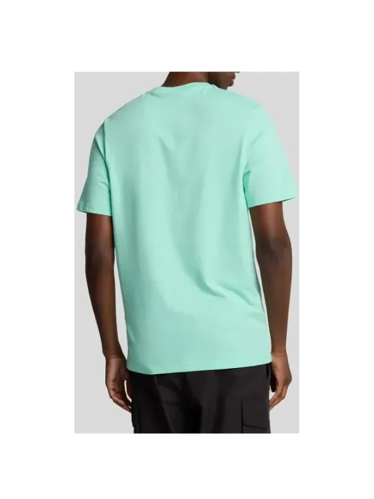 "Lyle & Scott T-Shirts im Sale | Grünes Lyle Scott Herren T-Shirt – Stilvoll, Komfortabel, Nachhaltig online kaufen"|Planet-Deluxe