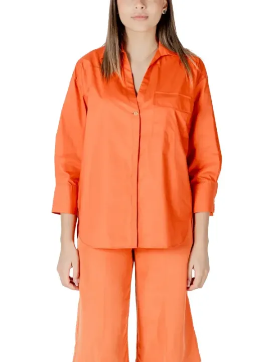 "Liu Jo Hemden im Sale | Liu Jo Frühling Damenhemd Orange online kaufen"|Planet-Deluxe