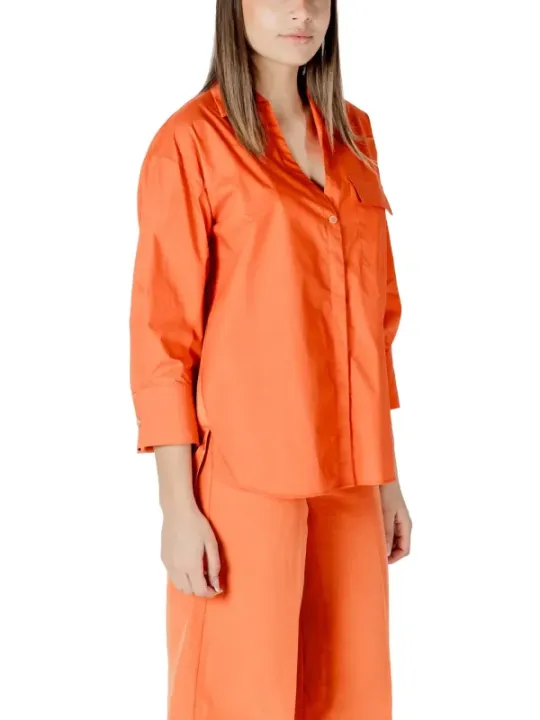 "Liu Jo Hemden im Sale | Liu Jo Frühling Damenhemd Orange online kaufen"|Planet-Deluxe