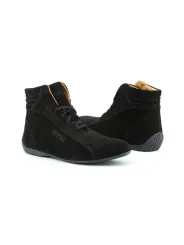 Schwarze Sparco Motorsport Rennschuhe