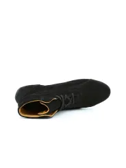 Schwarze Sparco Monza-GP-Rennstiefel aus Leder