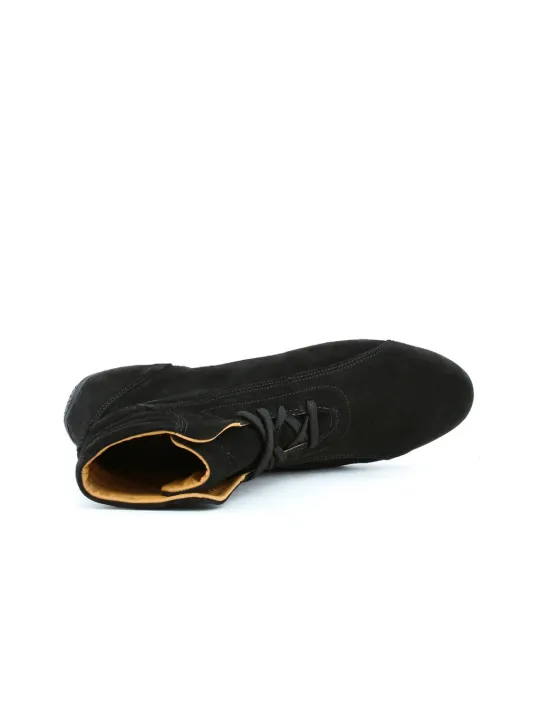 Schwarze Sparco Monza-GP-Rennstiefel aus Leder