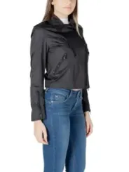 "Blauer Jacken im Sale | Blauer Damen Übergangsjacke Polyamid Schwarz online kaufen"|Planet-Deluxe