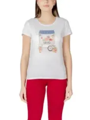 "Liu Jo T-Shirts im Sale | Liu Jo Sommer T-Shirt Damen Weiß online kaufen"|Planet-Deluxe