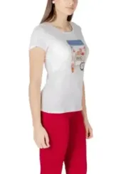 "Liu Jo T-Shirts im Sale | Liu Jo Sommer T-Shirt Damen Weiß online kaufen"|Planet-Deluxe