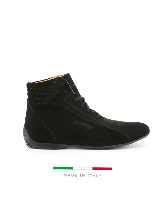 Schwarze Sparco Monza-GP High-Top Sneaker