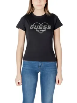 Guess Active Damen Glamour T-Shirt Schwarz - Stilvoll & Elegant