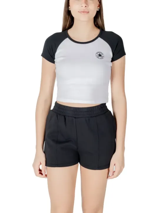 "Converse T-Shirts im Sale | Converse Classic Damen T-Shirt Weiß Baumwollmix Sommer 485481 online kaufen"|Planet-Deluxe