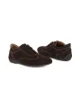 Braune Sparco Rennschuhe aus Wildleder