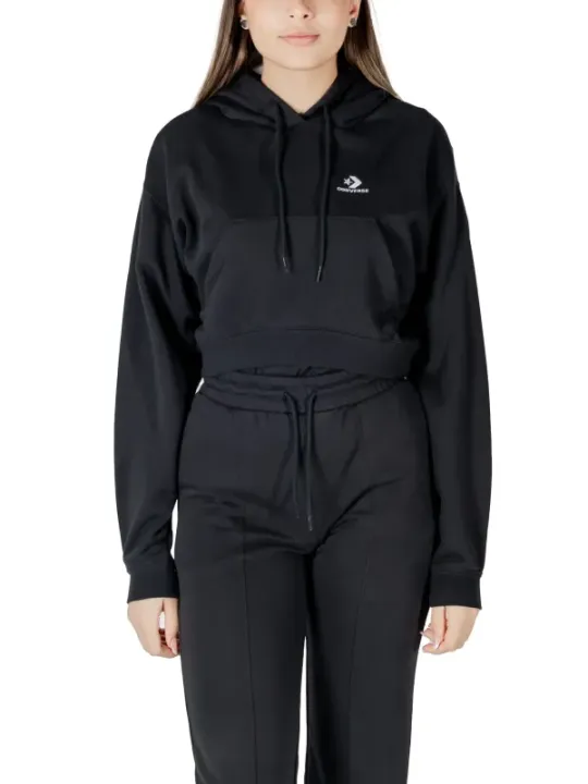 "Converse Sweatshirts im Sale | Converse Cozy Fleece Damen-Sweatshirt Schwarz online kaufen"|Planet-Deluxe