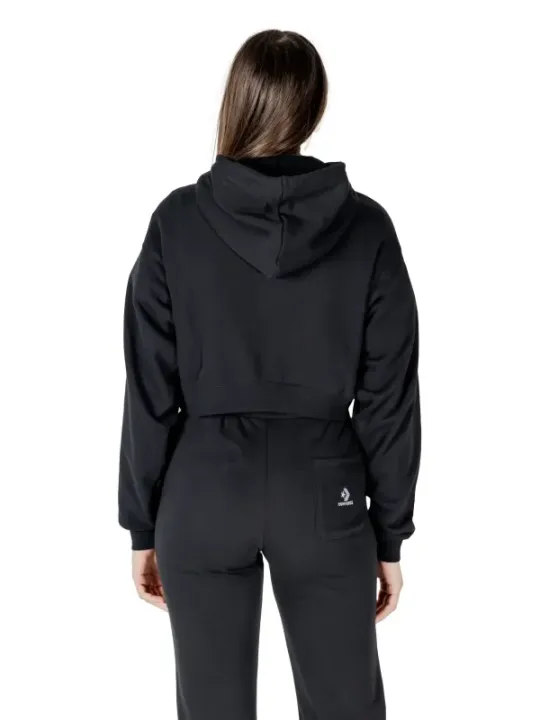 "Converse Sweatshirts im Sale | Converse Cozy Fleece Damen-Sweatshirt Schwarz online kaufen"|Planet-Deluxe