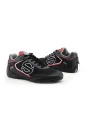 Schwarze rote Sparco Rennschuhe