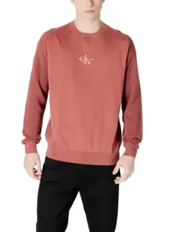 Calvin Klein Roter Fleece-Pullover - Herbst/Winter Klassiker