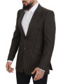 Blazers Elegant Striped Wool Blend Slim Blazer 2.330,00 € 8052145690679 | Planet-Deluxe