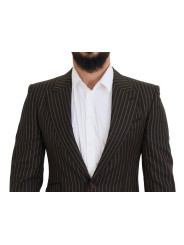 Blazers Elegant Striped Wool Blend Slim Blazer 2.330,00 € 8052145690679 | Planet-Deluxe