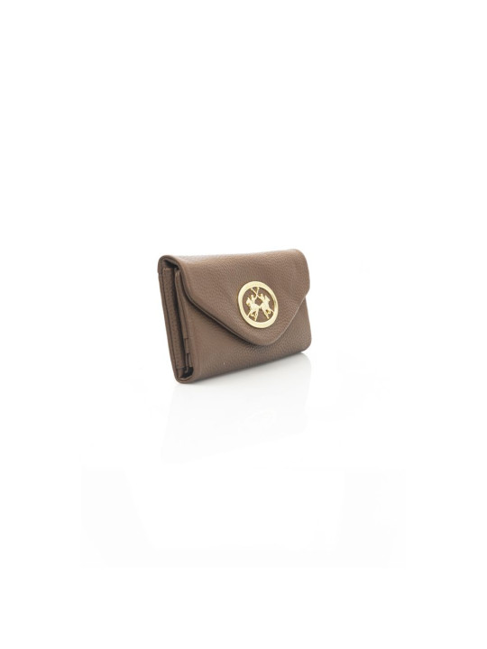 Wallets Elegant Brown Leather Wallet with Flap Closure 120,00 € 8058969854020 | Planet-Deluxe