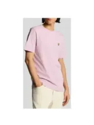 "Lyle & Scott T-Shirts im Sale | Lyle Scott Sommer T-Shirt Rosa Baumwolle  online kaufen"|Planet-Deluxe