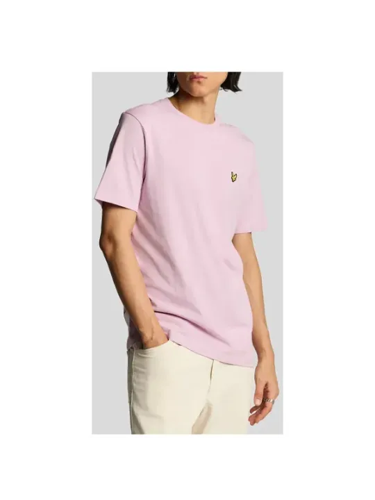 "Lyle & Scott T-Shirts im Sale | Lyle Scott Sommer T-Shirt Rosa Baumwolle  online kaufen"|Planet-Deluxe