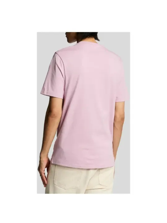 "Lyle & Scott T-Shirts im Sale | Lyle Scott Sommer T-Shirt Rosa Baumwolle  online kaufen"|Planet-Deluxe