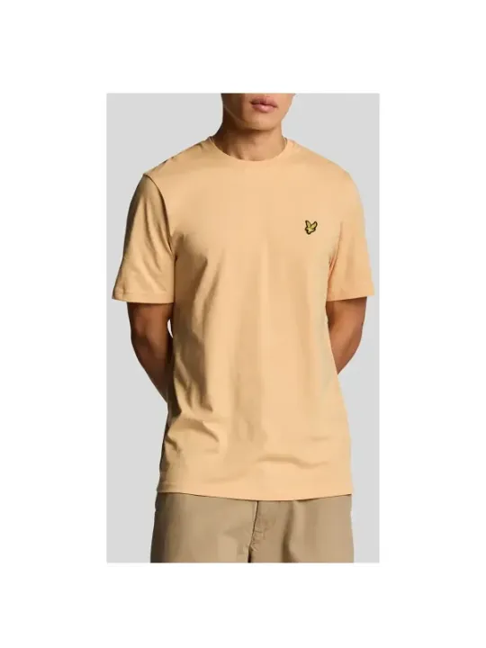 "Lyle & Scott T-Shirts im Sale | Lyle Scott Herren T-Shirt Kamelhaar Komfort Baumwolle online kaufen"|Planet-Deluxe