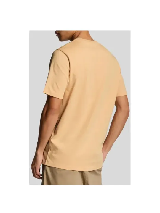 "Lyle & Scott T-Shirts im Sale | Lyle Scott Herren T-Shirt Kamelhaar Komfort Baumwolle online kaufen"|Planet-Deluxe