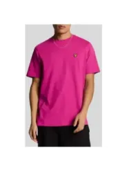 "Lyle & Scott T-Shirts im Sale | Lyle Scott Sommer Basic T-Shirt Fuchsinrot Herren online kaufen"|Planet-Deluxe