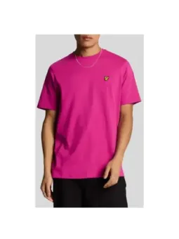"Fuchsinrotes Herren-T-Shirt von Lyle & Scott – Sommer Basic"