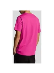 "Lyle & Scott T-Shirts im Sale | Lyle Scott Sommer Basic T-Shirt Fuchsinrot Herren online kaufen"|Planet-Deluxe