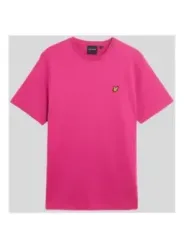 "Lyle & Scott T-Shirts im Sale | Lyle Scott Sommer Basic T-Shirt Fuchsinrot Herren online kaufen"|Planet-Deluxe