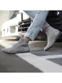 Graue Sparco Monza-GP-Fahrerschuhe aus Wildleder