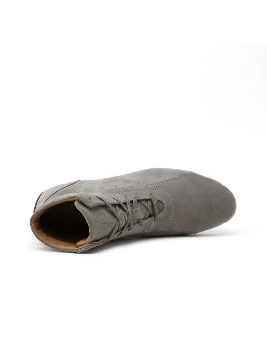 Graue Sparco Motorsport Leder Schuhe
