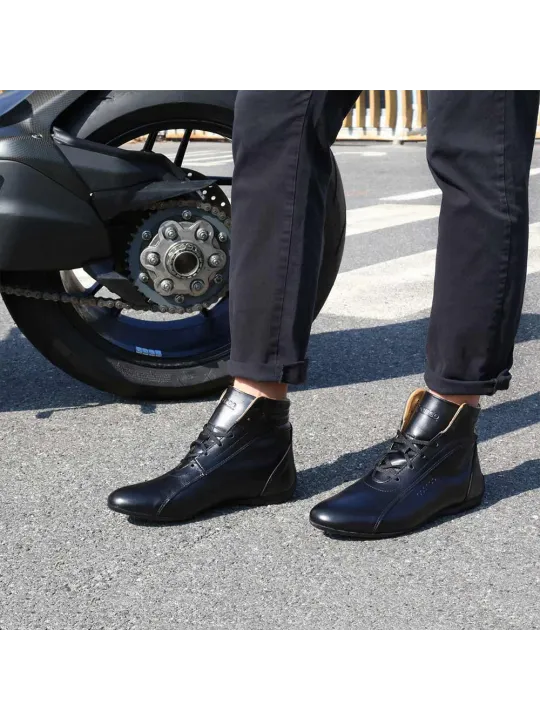 Schwarze Sparco Monza-GP Motorradstiefel