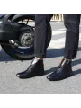 Schwarze Sparco Monza-GP Motorradstiefel
