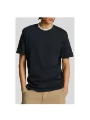 "Lyle & Scott T-Shirts im Sale | Lyle Scott Herren T-Shirt Blau Baumwolle Sommer Basic online kaufen"|Planet-Deluxe
