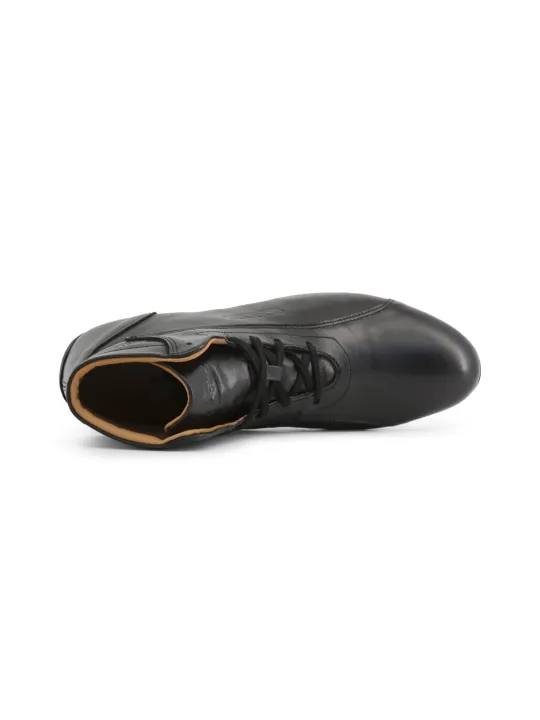 Schwarze Leder-Rennschuhe Sparco Monza