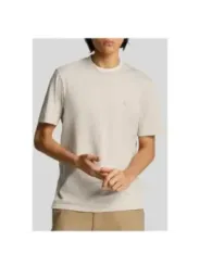 "Lyle & Scott T-Shirts im Sale | Lyle Scott Herren T-Shirt Beige Frühling/Sommer Baumwolle online kaufen"|Planet-Deluxe