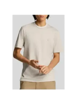 "Lyle & Scott Herren T-Shirt Beige - Baumwolle, Frühling/Sommer"