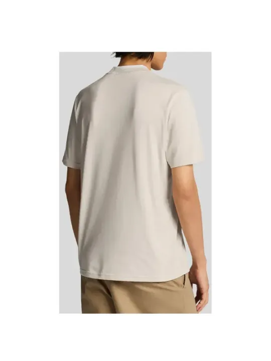 "Lyle & Scott T-Shirts im Sale | Lyle Scott Herren T-Shirt Beige Frühling/Sommer Baumwolle online kaufen"|Planet-Deluxe