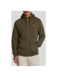 "Lyle & Scott Sweatshirts im Sale | Lyle Scott All-Season Fleecejacke Herren Grün online kaufen"|Planet-Deluxe