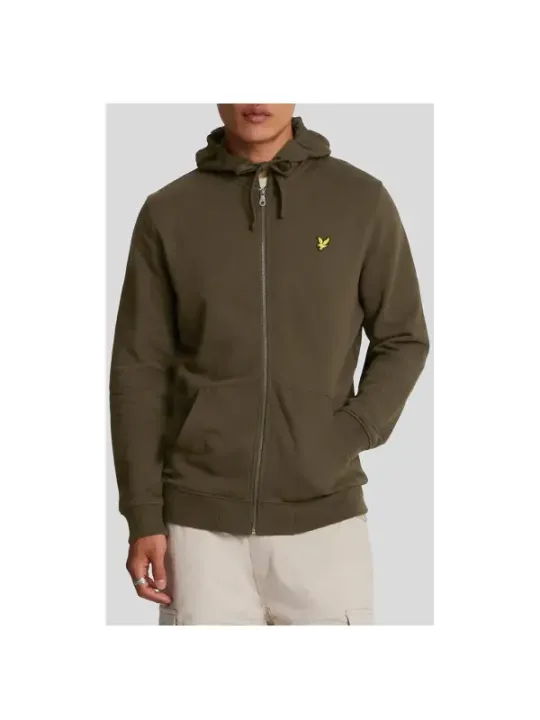 "Lyle & Scott Sweatshirts im Sale | Lyle Scott All-Season Fleecejacke Herren Grün online kaufen"|Planet-Deluxe