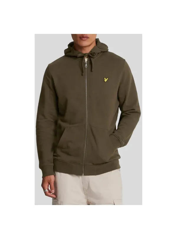 "Lyle & Scott Sweatshirts im Sale | Lyle Scott All-Season Fleecejacke Herren Grün online kaufen"|Planet-Deluxe