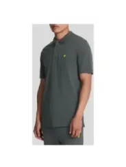 "Lyle & Scott Poloshirts im Sale | Lyle Scott Herren Poloshirt Grau Baumwolle Elasthan Frühlingsmode online kaufen"|Planet-Deluxe