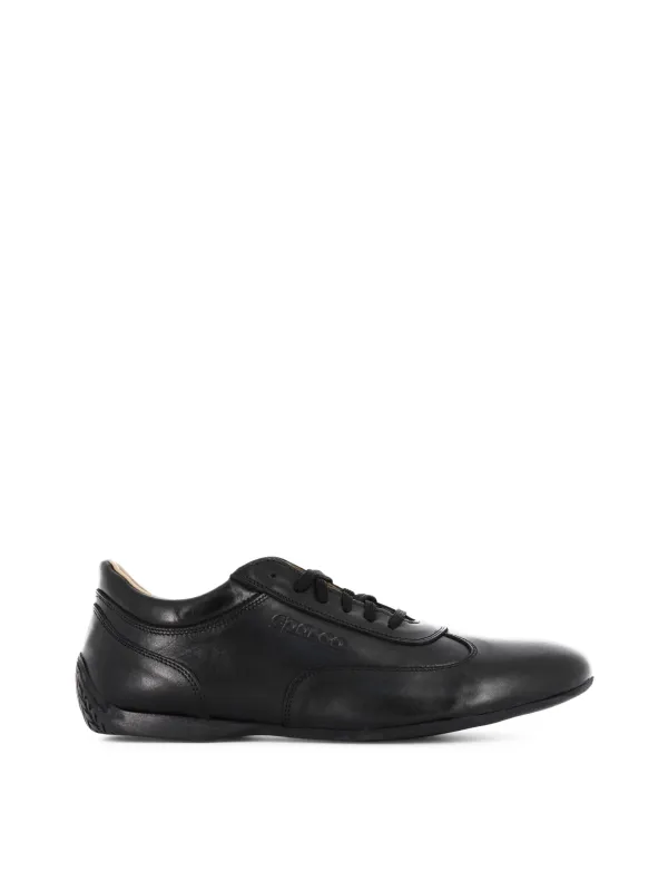 Schwarze Sparco IMOLA-GP Lederschuhe