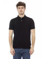 Polo Shirt Sleek Black Cotton Polo with Chic Embroidery 110,00 € 2000050855290 | Planet-Deluxe