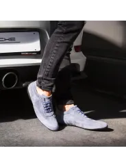 Graue Sparco Wildlederschuhe mit Silberlogo