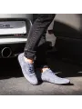 Graue Sparco Wildlederschuhe mit Silberlogo