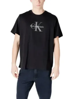 "Calvin Klein Herren T-Shirt Schwarz - Baumwolle F/S"